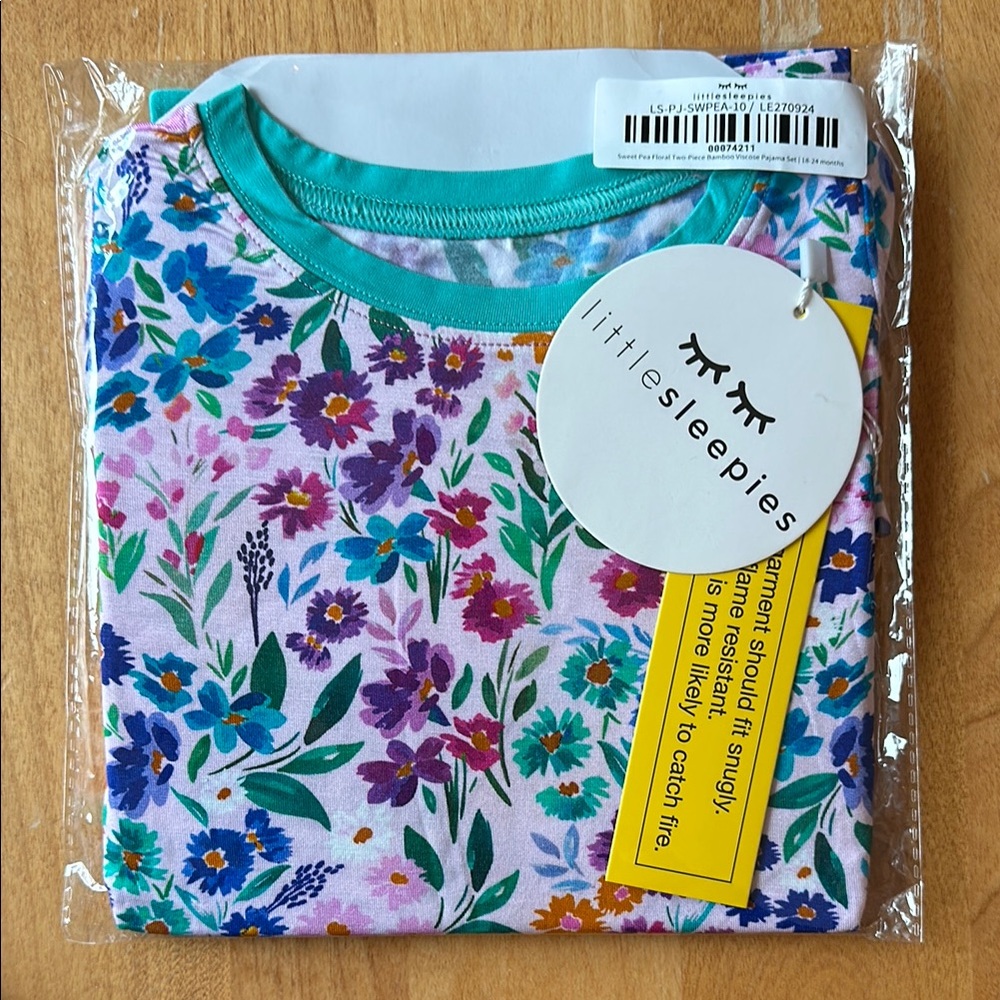 Little Sleepies Floral Kids Shirt - Multicolor